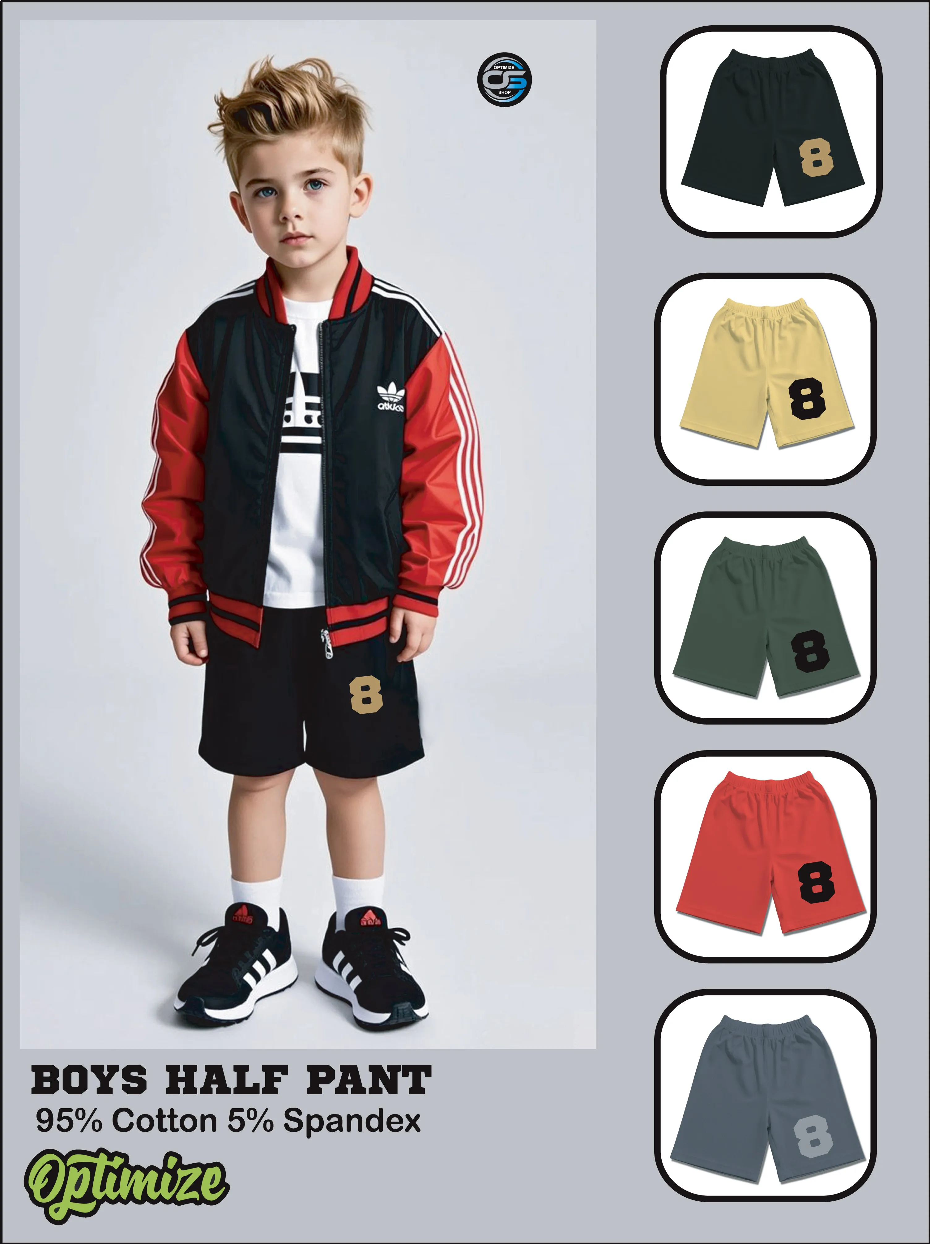 BOYS HALF PANT (2-12 Y)