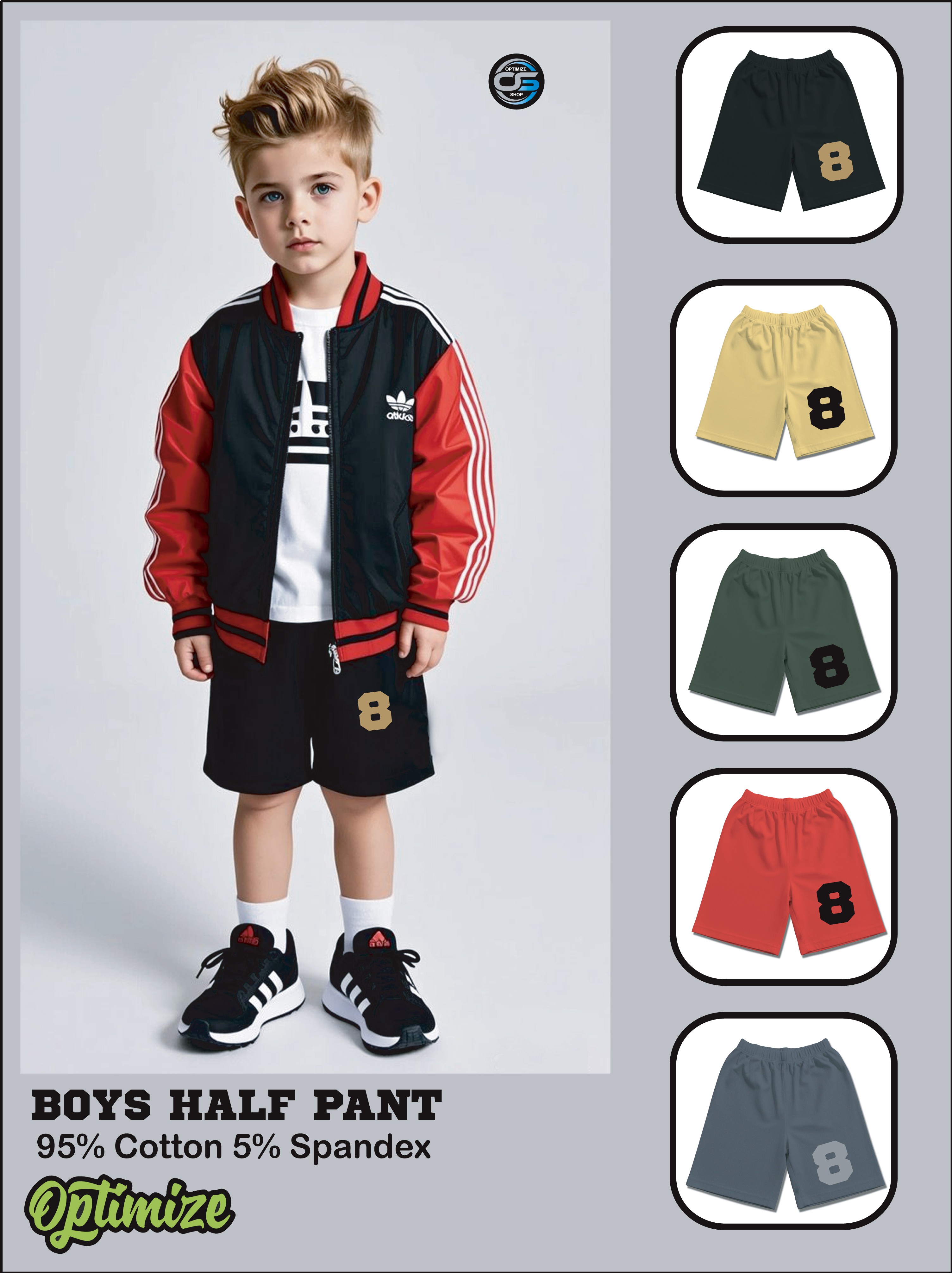 BOYS HALF PANT (2-12 Y)